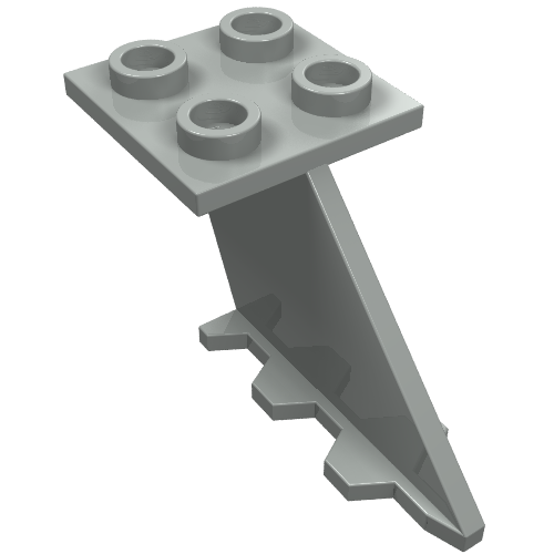 Tail 4 x 2 x 2 (Light Gray)