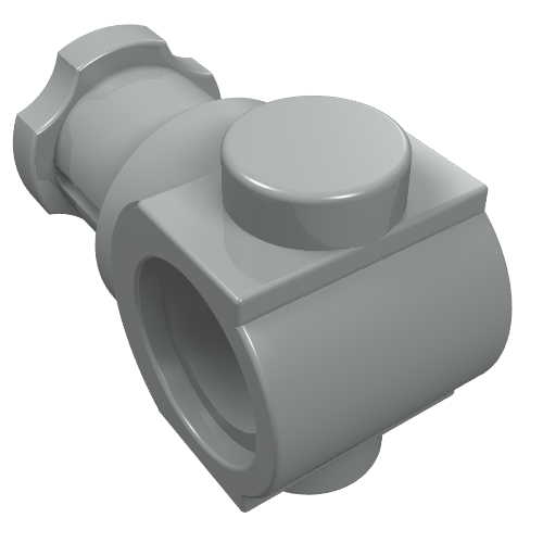 Technic Axle and Pin Connector (Light Gray)