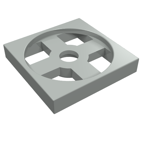 Turntable 2 x 2 Plate, Base (Light Gray)