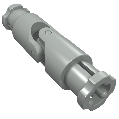 Technic Universal Joint 4L [Complete Assembly] (Light Gray)