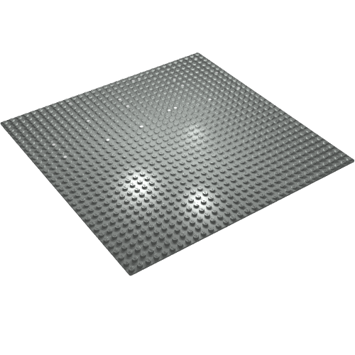 Baseplate 32 x 32 with Dots Print [7838] (Light Gray)
