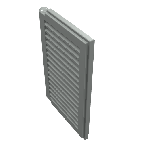 Window 1 x 2 x 3 Shutter (Light Gray)
