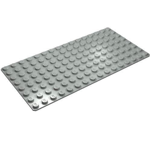 Baseplate 8 x 16 (Light Gray)