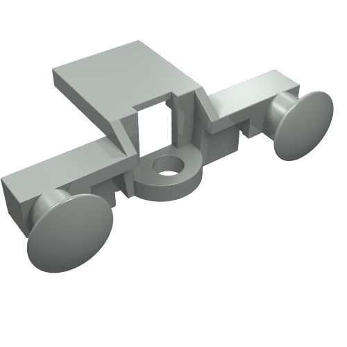 Train Buffer Beam (Light Gray)
