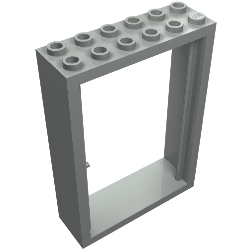 Door Frame 2 x 6 x 7 (Light Gray)