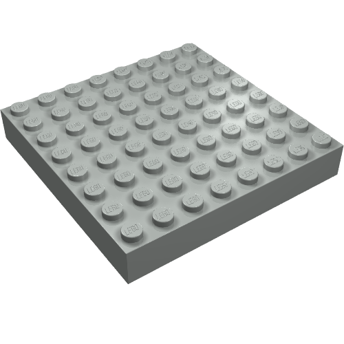 Brick 8 x 8 (Light Gray)