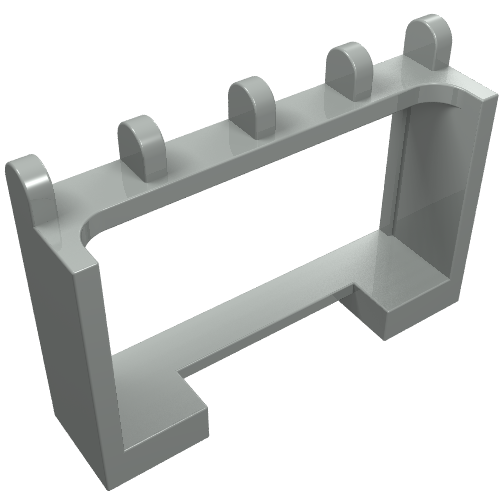Hinge Vehicle Roof Holder 1 x 4 x 2 (Light Gray)