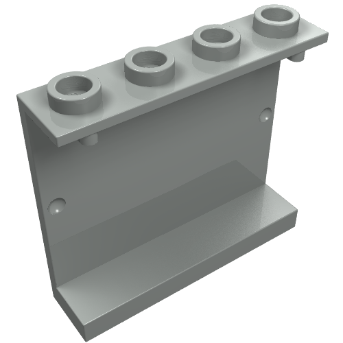 Panel 1 x 4 x 3 [Hollow Studs] (Light Gray)