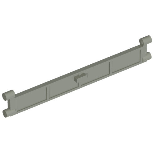 Garage Roller Door Section with Handle (Light Gray)