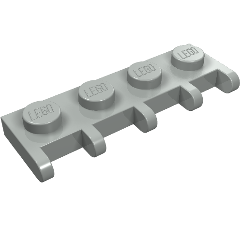 Hinge Vehicle Roof Holder 1 x 4 (Light Gray)
