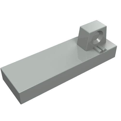 Hinge Tile 1 x 3 Locking with 1 Finger on Top (Light Gray)