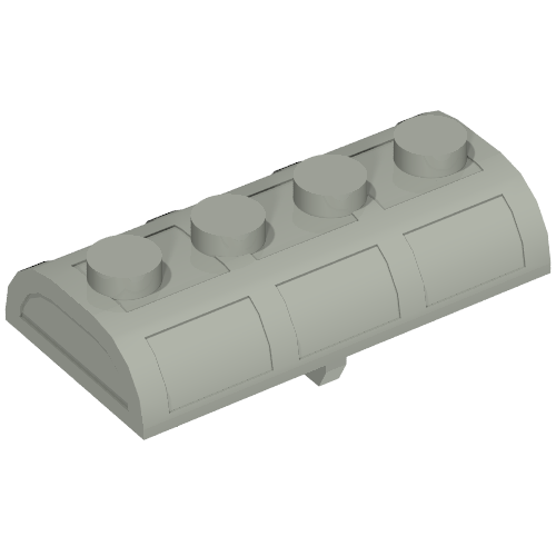 Treasure Chest Lid [Thin Hinge] (Light Gray)