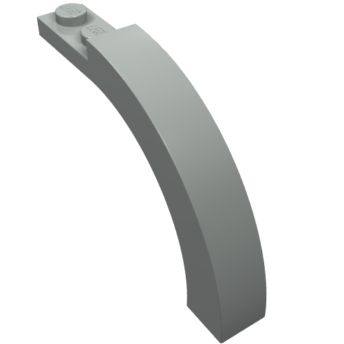 Brick Arch 1 x 6 x 3 1/3 Curved Top (Light Gray)