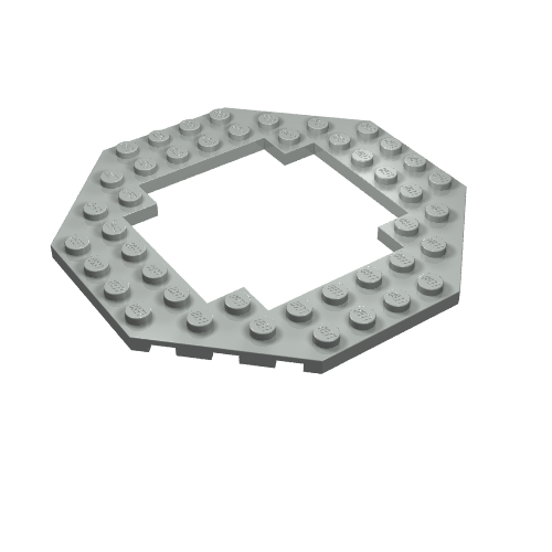 Plate Special 10 x 10 Octagonal Opening (Light Gray)
