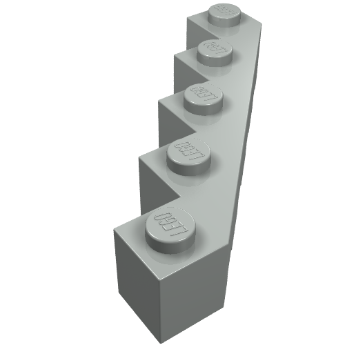 Brick Wedged 5 x 5 Facet (Light Gray)