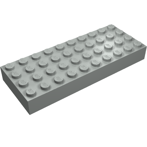 Brick 4 x 10 (Light Gray)