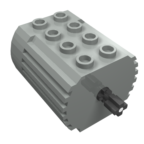 Motor, 4.5V Type 2 for 2-Prong Connectors with Middle Pin (Light Gray)