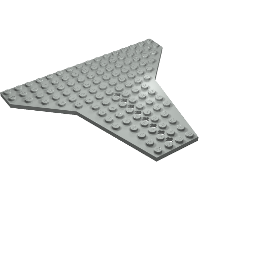 Wedge, Plate 16 x 14 Shuttle (Light Gray)