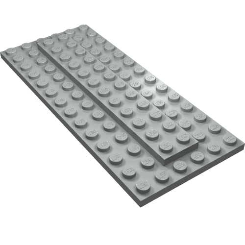 Battery Cover, Train Car Roof 6 x 14 (Light Gray)