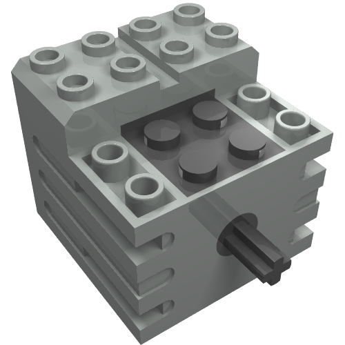 Motor, 9V Mini [Old Style] (Light Gray)