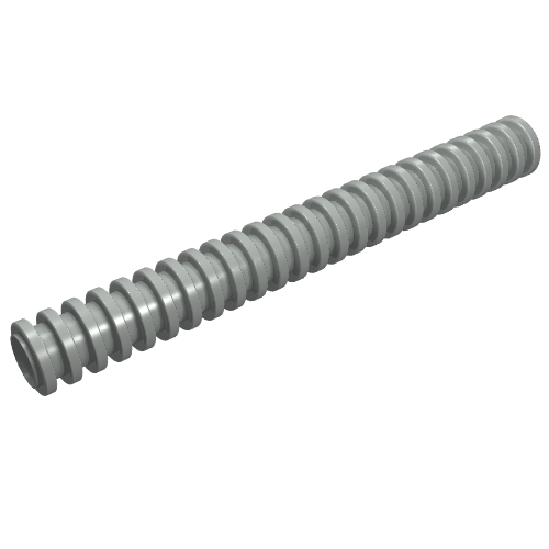 Hose, Ribbed 7mm D. 8L / 6.4cm (Light Gray)