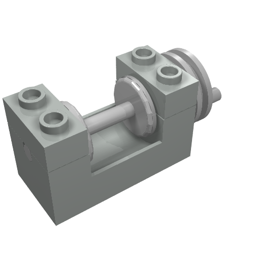 String Reel Winch 2 x 4 x 2 (Light Gray Drum) (Light Gray)