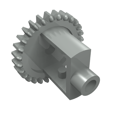Technic Gear Differential [Old Style, 28 Teeth] (Light Gray)