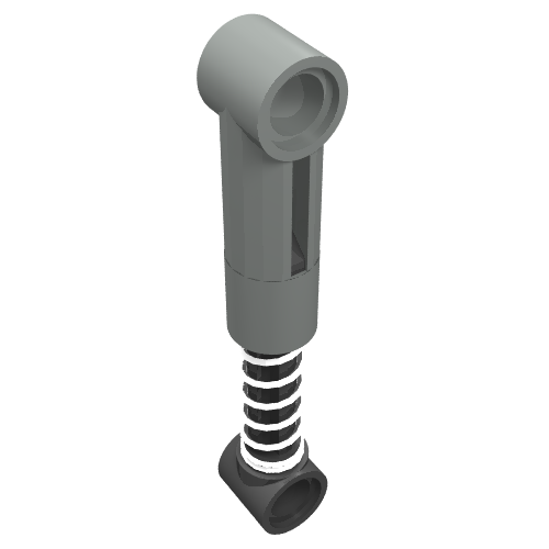 Technic Shock Absorber 6.5L with Normal Spring [Complete Assembly] (Light Gray)
