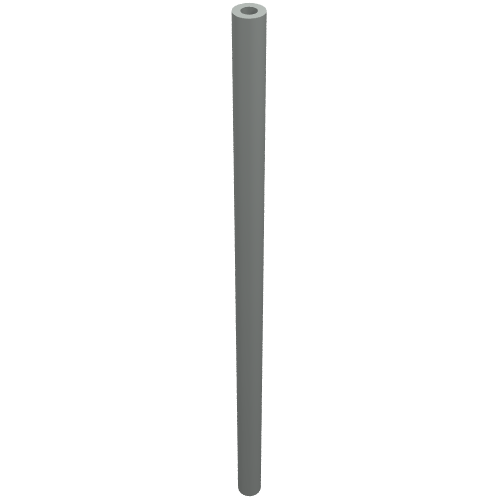 Hose Rigid 3mm D. 9L / 7.2cm (Light Gray)