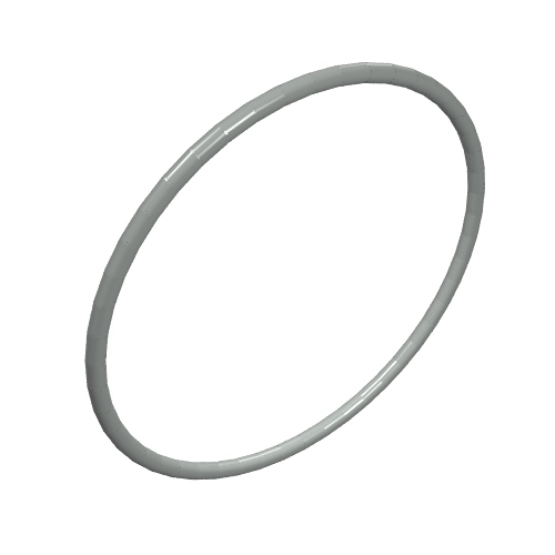 Technic Rubber Belt Medium [24mm ID] [Round Cross Section] (Light Gray)