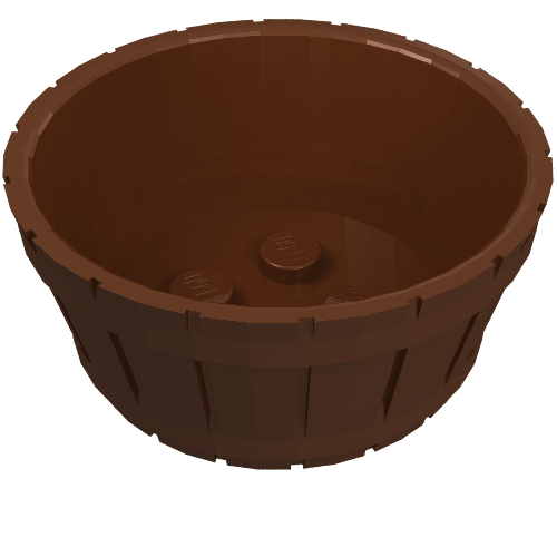 Barrel Half Large (Reddish Brown)