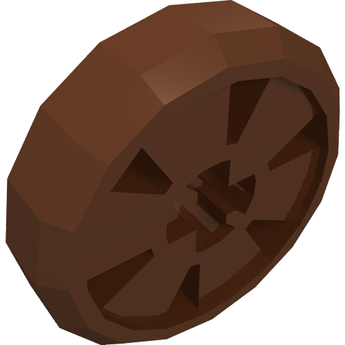 Wheel Hockey Puck, Small (Reddish Brown)