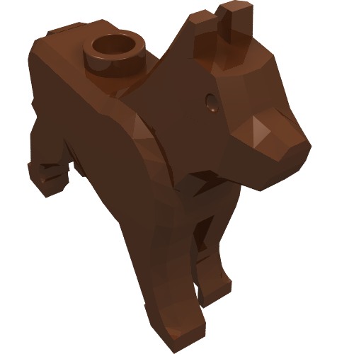 Animal, Dog / Wolf (Reddish Brown)