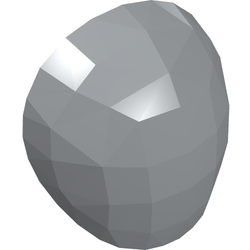 Large Figure Shoulder Cover, Armor, Round, Smooth [Plain] (Light Bluish Gray)