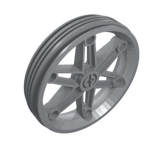 Wheel 61.6 x 13.6 Motorcycle (Light Bluish Gray)