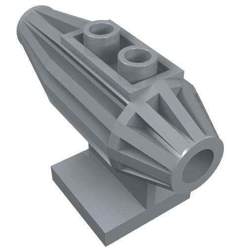 Engine, Strakes, 2 Top Studs, 2 x 2 Bottom Tile (Light Bluish Gray)