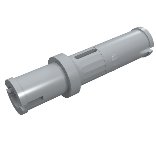 Technic Pin Long without Friction Ridges - Single Slot (Light Bluish Gray)