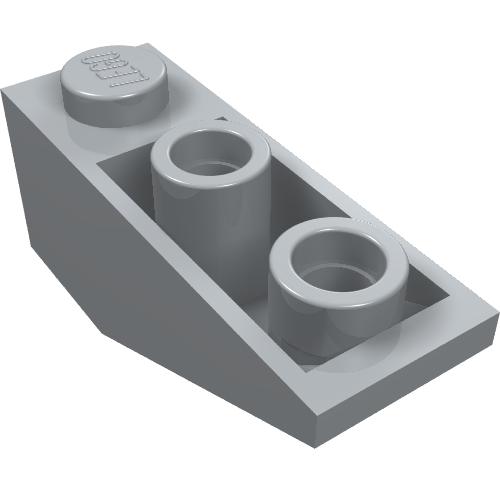 Brick Sloped Inverted 34° 3 x 1 with Internal Stopper (Light Bluish Gray)