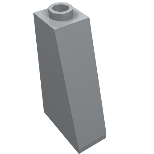 Brick Sloped 75° 2 x 1 x 3 with Open Stud (Light Bluish Gray)