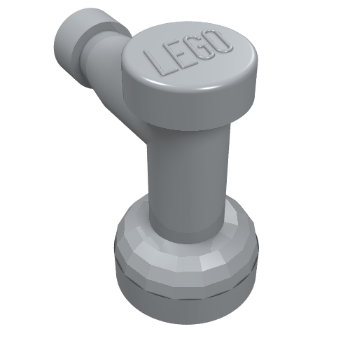 Tap 1 x 1 with Hole in Spout (Light Bluish Gray)