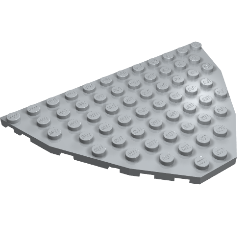 Wedge Plate 8 x 12 Boat Bow (Light Bluish Gray)