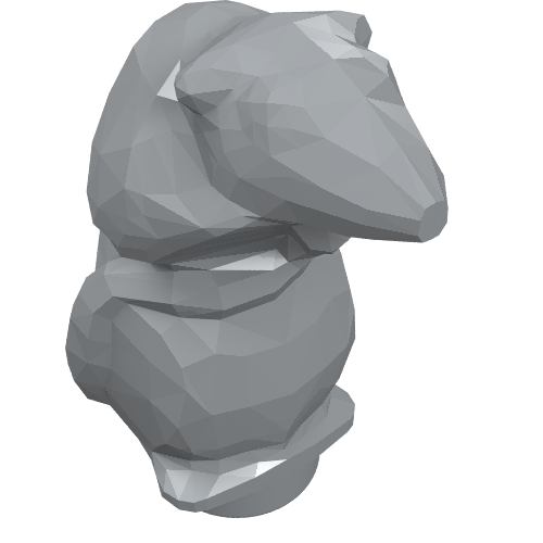 Animal, Rodent, Rat / Mouse, Standing (Scabbers) (Light Bluish Gray)
