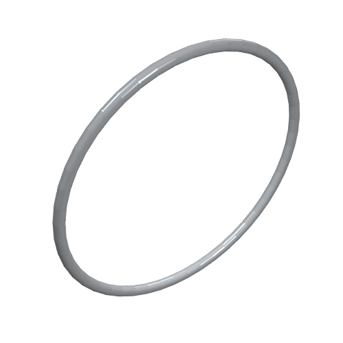 Technic Rubber Belt Medium [24mm ID] [Round Cross Section] (Light Bluish Gray)