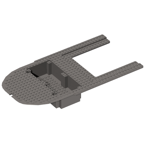 Boat Deck 20 x 40 x 7 (Dark Bluish Gray)