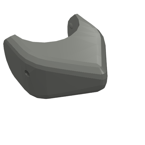 Animal Body Part, Shark Head (Dark Bluish Gray)