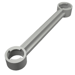 Technic Link 1 x 6 with Stoppers (Dark Bluish Gray)