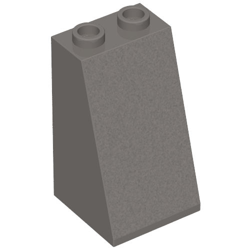 Brick Sloped 75° 2 x 2 x 3 Smooth (Dark Bluish Gray)
