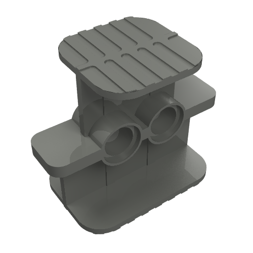 Rubber Band / Belt Holder 2 x 4 x 2 1/3 (Dark Bluish Gray)