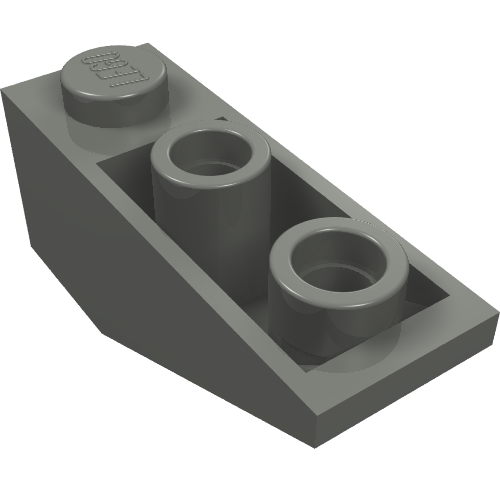 Brick Sloped Inverted 34° 3 x 1 with Internal Stopper (Dark Bluish Gray)
