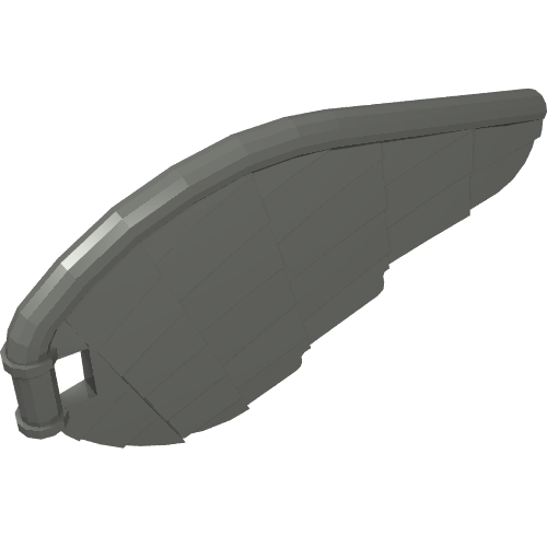 Creature Body Part, Hippogriff Wing (Buckbeak) (Dark Bluish Gray)
